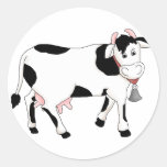 Vache noire et blanche adhésifs
