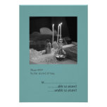 Vaftisi bleu RSVP Cartons D'invitation