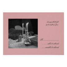 Vaftisi rose RSVP Invitations