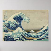 Vague de Kanagawa par Katsushika Hokusai Posters
