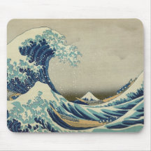 Vague de Kanagawa par Katsushika Hokusai Tapis De Souris