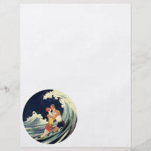 Vague romantique de plage de baiser d'amour vintag prospectus en couleur