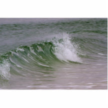 Vague verte de l'eau et de plage photo en découpe