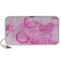 vagues abstraites roses de bulles haut-parleurs
