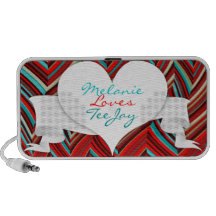 Vagues d'amour de Cosmo Haut-parleurs Ordinateur Portable