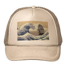 VAGUES DE JAPONAIS CASQUETTE DE CAMIONNEUR