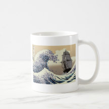 VAGUES DE JAPONAIS MUGS À CAFÉ