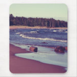 Vagues de plage du lac Supérieur Tapis De Souris