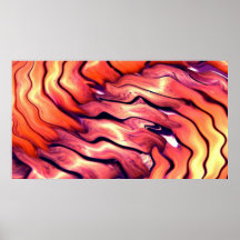 Vagues en bois de pirouette affiche