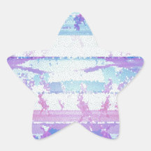 Vagues en verre souillé : Style de signature de Na Stickers En Étoile