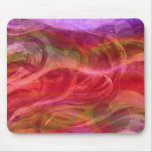 Vagues et coeurs colorés Mousepad Tapis De Souris