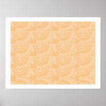 Vagues heureuses gravées de Vibe d'or : Travail ar Affiche
