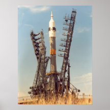 Vaisseau spatial de Soyuz (projet d'essai d'Apollo Posters