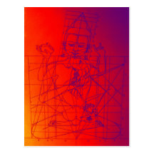 Vajrasattva et carte postale de croquis d'époux