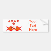 Valentine chrétien v2 orange autocollants pour voiture
