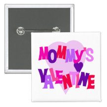Valentine de couleurs de la maman chaude de coeur badges