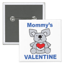 Valentine de la maman pin's avec agrafe