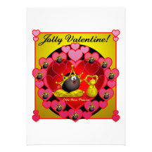 Valentine gai cartons d'invitation
