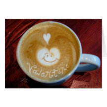 Valentine Latte Cartes De Vœux