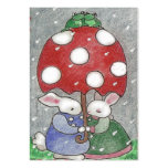 valentine minuscule de lapins de pluie cartes de visite personnelles