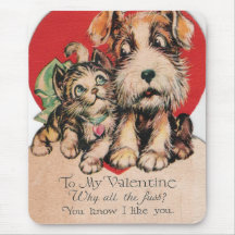 Valentine pourquoi toute l'agitation ? tapis de souris