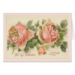 Valentine vintage cartes de vœux