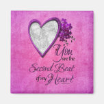 Valentines - 2ème battement de mon coeur magnets pour réfrigérateur