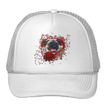 Valentines - clé à mon coeur - carlin casquette