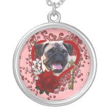 Valentines - clé à mon coeur - carlin pendentif