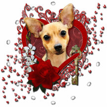 Valentines - clé à mon coeur - chiwawa - marguerit photo en découpe