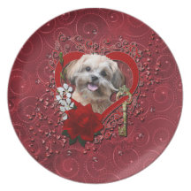 Valentines - clé à mon coeur - ShihPoo - Maggie Assiettes
