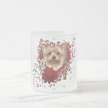 Valentines - clé à mon coeur - Yorkshire Terrier Tasse