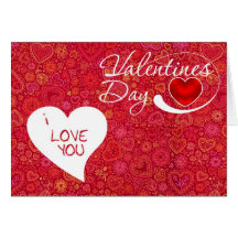 Valentine's day - I love you Carte