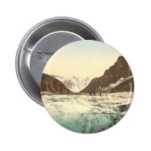 Vallée de Chamonix - Mer de Glace Badges Avec Agrafe