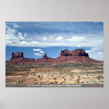 Vallée de monument, Arizona, Etats-Unis Posters