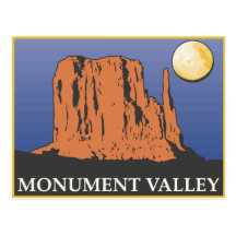 Vallée de monument carte postale