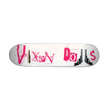 Vallée du logo de poupées de renarde skateboards personnalisés