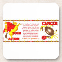 Valxart 1966 Cancer de zodiaque de 2026 moutons du Dessous-de-verre