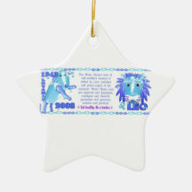 Valxart 2003 1943 2063 zodiaques WaterSheep Lion Décorations Pour Sapins De Noël