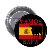 Vamos Rafa avec le drapeau de l'Espagne Pin's Avec Agrafe