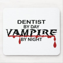 Vampire de dentiste par nuit tapis de souris