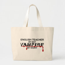 Vampire de professeur d'Anglais par nuit Sacs Fourre-tout