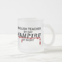 Vampire de professeur d'Anglais par nuit Tasse À Café