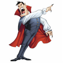 Vampire drôle de bande dessinée avec des battes pa photos en relief