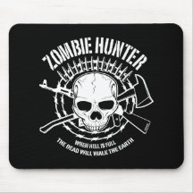vampires de chasseur de zombi vivant complètement tapis de souris