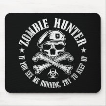 vampires de chasseur de zombi vivant complètement tapis de souris