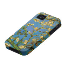 Van Gogh ; Arbre d'amande de floraison, fleurs vin Coque iPhone 4/4S