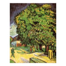 Van Gogh ; Arbres de châtaigne dans la fleur, art  Bristol