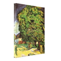 Van Gogh ; Arbres de châtaigne dans la fleur, art  Toile Tendue