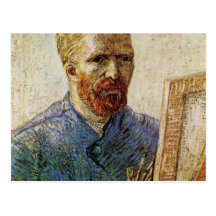 Van Gogh ; Autoportrait devant le chevalet Cartes Postales